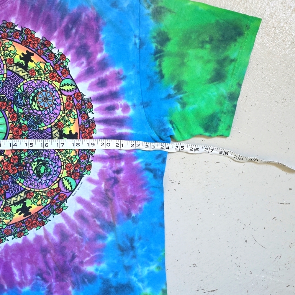 Y2K Grateful Dead Tie Dye Liquid Blue Shirt Size XL - Picture 3 of 7